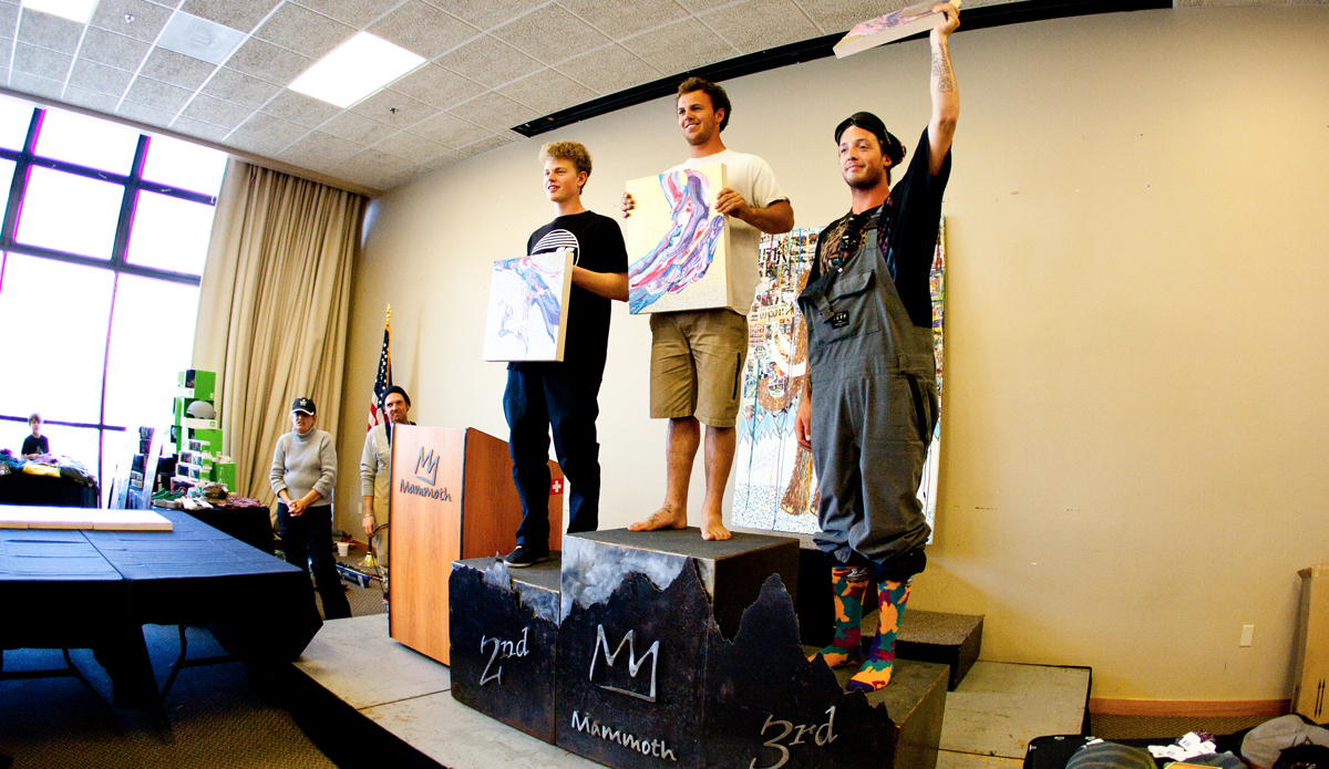Men\'s Pro Open winners Trevor Jacob, Brandon Davis, and Greg Bretz. Photo: <a href=\"https://www.thegrimlab.com/\">Chris Moran</a>