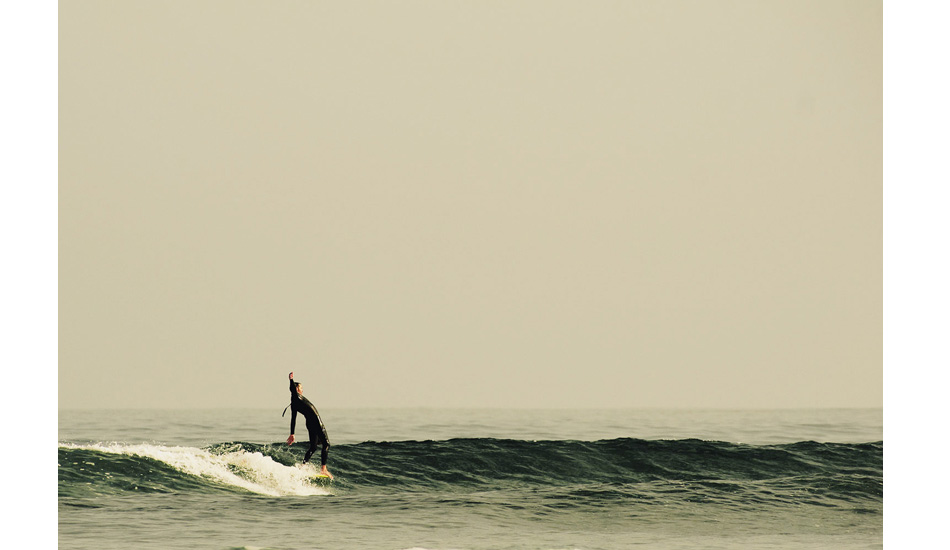 Shaper Dan Costa test driving his 9\'4. Photo: <a href= \"https://joaobracourt.com/\" target=_blank>Joao Bracourt</a>
