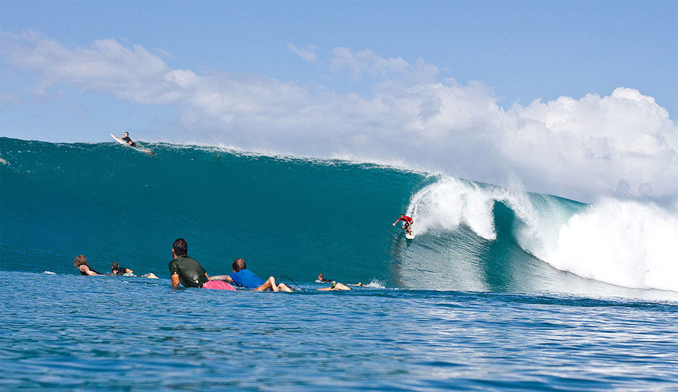 A water-level view of Pitstop Hill owner Paul Clark on a Bank Vaults bomb. Photo: <a href=\"https://johnbarton.net.au/\">John Barton</a>