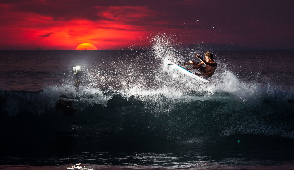 Matthew Burke shining at a Pitstop sunset session. Photo: <a href=\"https://johnbarton.net.au/\">John Barton</a>