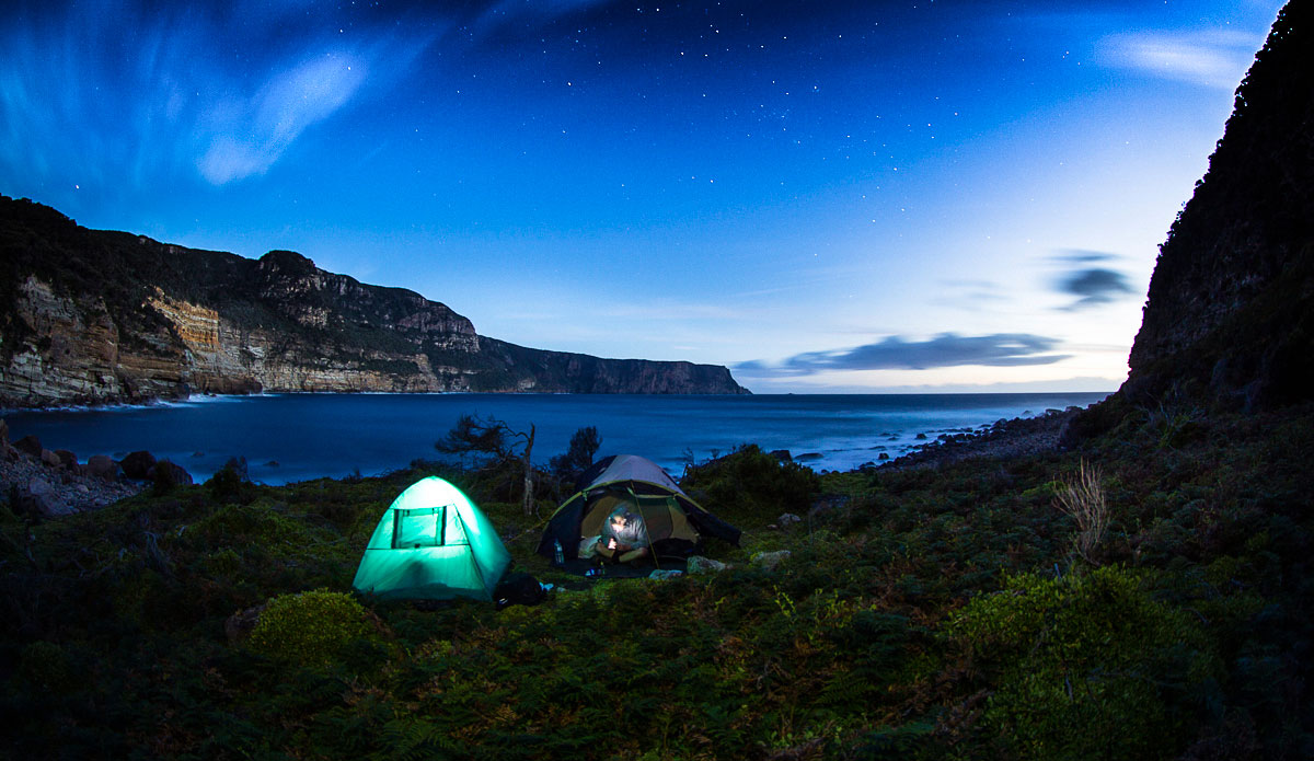A night under the stars and amongst the penguins at the bottom of Shipstern Bluff, Tasmania. Photo: <a href=\"https://johnbarton.net.au/\">John Barton</a>