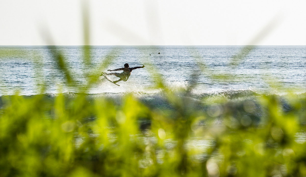 Local surfer Andi and air number 37... for the afternoon. Photo: <a href=\"https://johnbarton.net.au/\">John Barton</a>