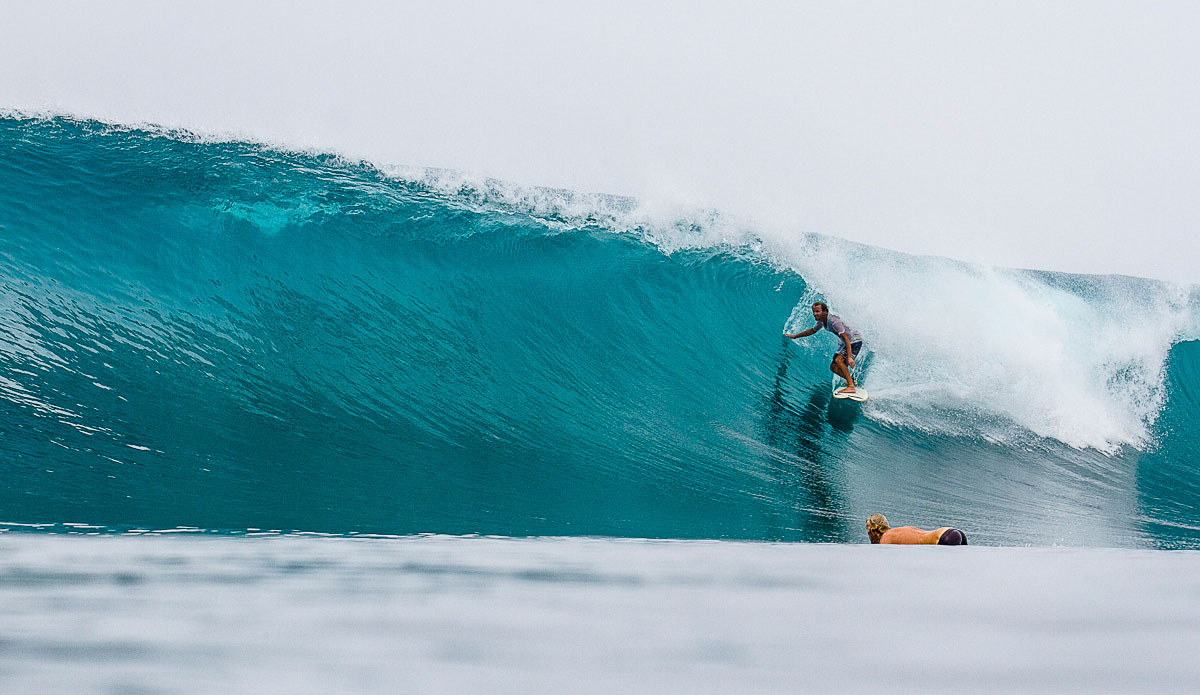 Dave Matthew, on one of just a handful out at this empty early season Bank Vaults session. Photo: <a href=\"https://johnbarton.net.au/\">John Barton</a>