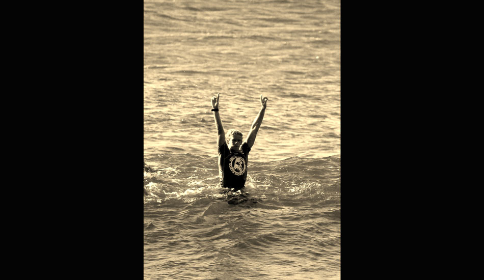 John John Florence in his moment of glory. Photo: Phil LeRoy