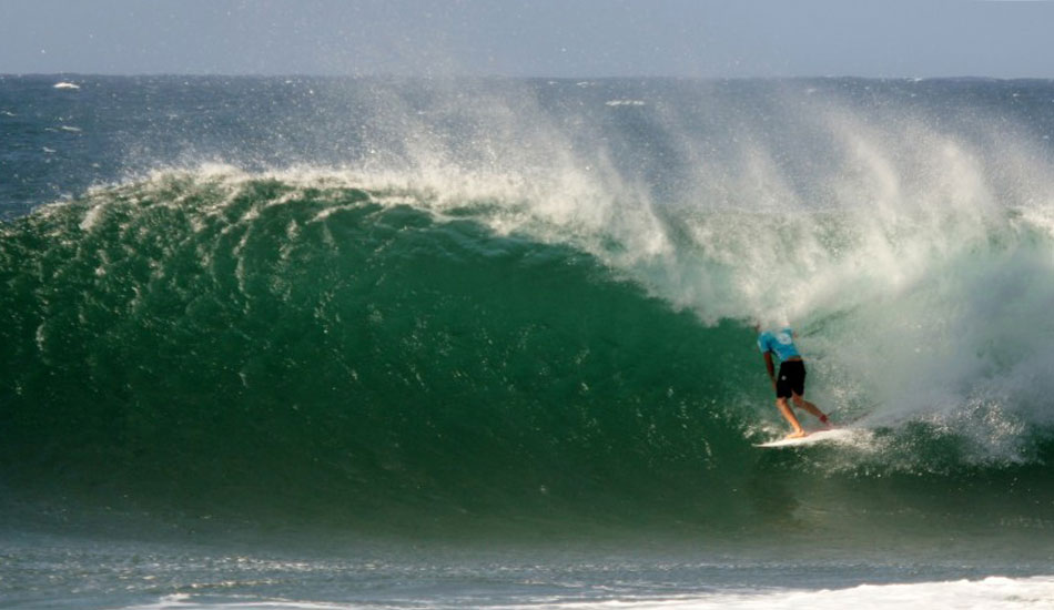 Kolohe Andino seeing how deep he can get. Photo: Phil LeRoy