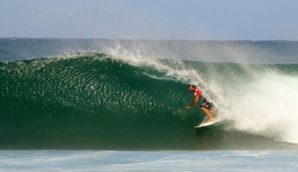 Reef McIntosh, getting an all too familiar view. Photo: Phil LeRoy