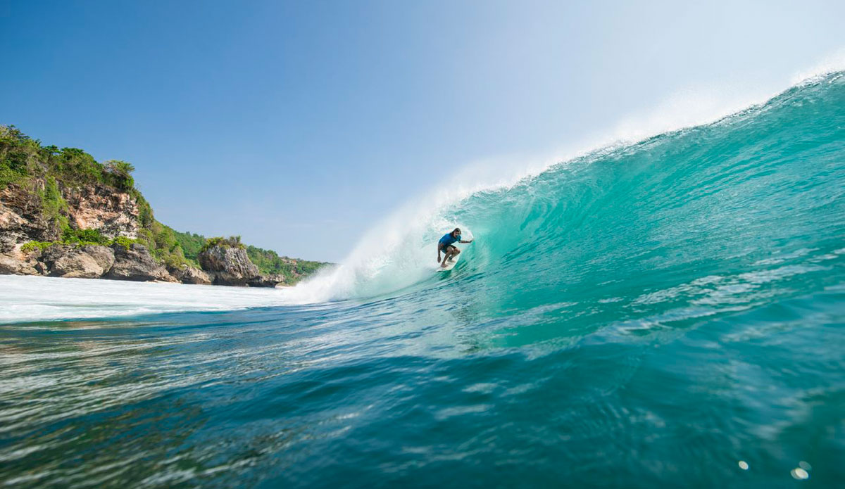 Crystal clear water, perfect little barrels. Photo: <a href=\"https://instagram.com/johnwatermanlaw\"> John Waterman Law</a>