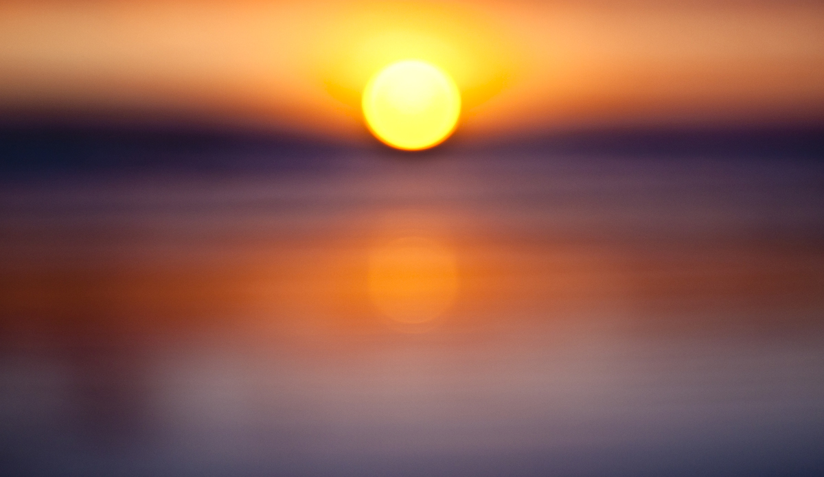 The sun approaches the horizon and creates an amazing reflection in the shallows. Photo: <a href=\"https://www.LucarelliPhoto.com/\"> John Lucarelli</a>