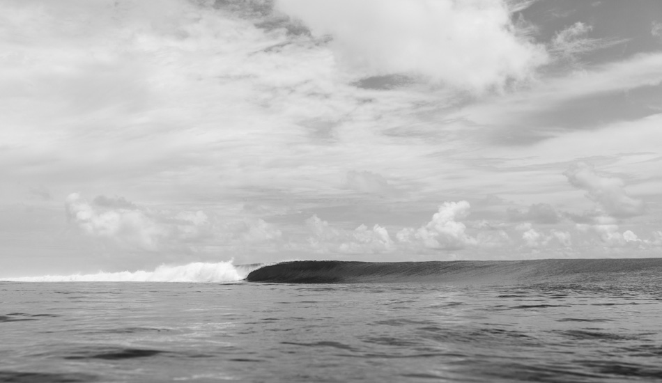 As you can see, I prefer shooting unridden waves. I try to take shots that people would like to display in their homes. This image could easily be taken from a boat, but it was actually taken with a wide angle lens in the water. Photo: <a href=\"https://www.hungrywalrus.com/\" target=_blank>John Maher</a>