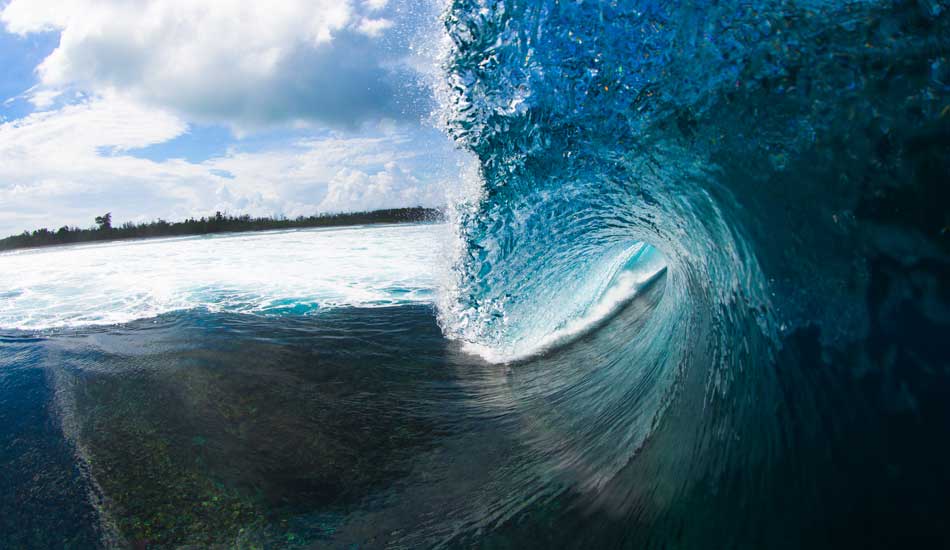This shot was taken directly in front of Kandui Villas, at a wave called NoKandui, or as the island manager Zach Keenan like to call it - YesKandui! The wave is a shallow series of slabs that offers some of the most adrenaline packed rides in the area. Photo: <a href=\"https://www.hungrywalrus.com/\" target=_blank>John Maher</a>