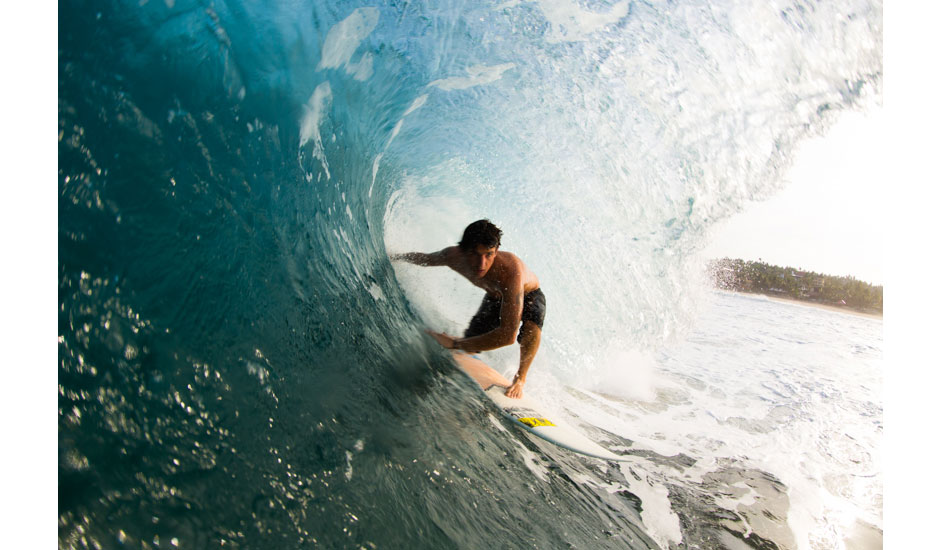 Here\'s Travis Payne again--this time on a little drainer. The double-hand-drag is awesome, our friend Noel used to be the master of that technique. Photo: <a href=\"https://www.hungrywalrus.com/\" target=_blank>John Maher</a>