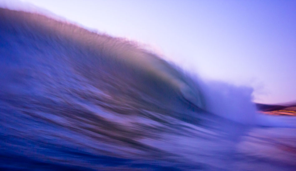 This evening there were too many waves for the amount of surfers in the water. I swam out there for hours and saw too many waves to count ride through unridden. Blurring together another one slips on by. Photo: <a href= \"https://molyneuxphoto.com/\">Jean Paul Molyneux</a>