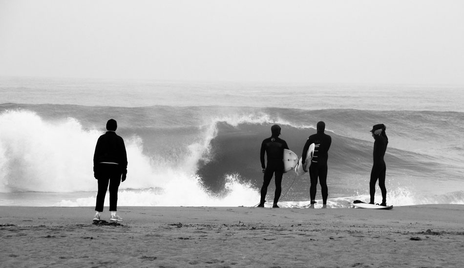 Dawn patrol in Ventura – it is hard not to stare at the waves peeling through this day. Photo: <a href= \"http://molyneuxphoto.com/\">Jean Paul Molyneux</a>