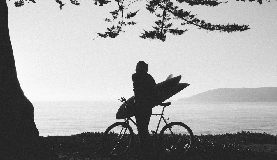  If you live close enough to check the surf via bike consider yourself a blessed person. Biking to the beach has a way of bringing a smile to your face no matter what conditions await you. Photo: <a href= \"https://molyneuxphoto.com/\">Jean Paul Molyneux</a>