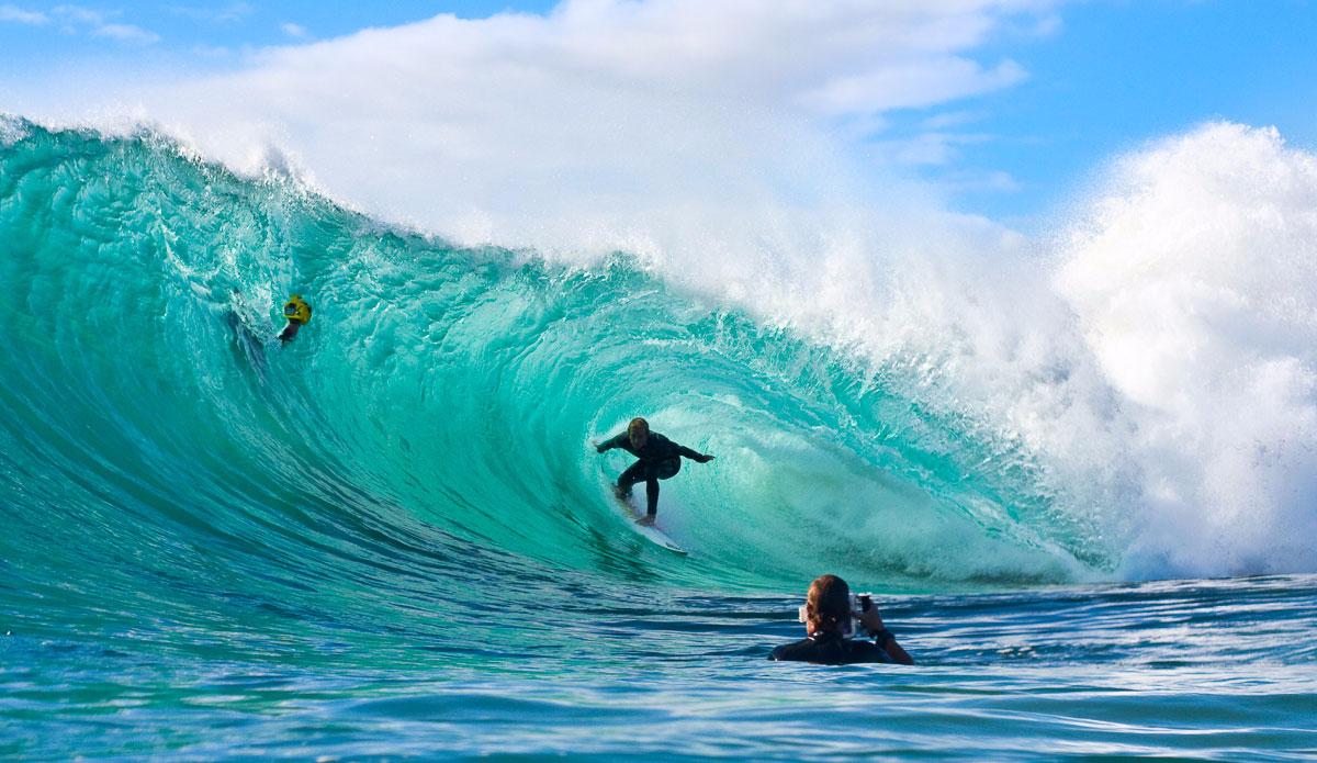 Josh Kerr getting slotted at Snapper.  Photo: <a href=\"https://www.jonwrightphoto.com\">JonWrightPhoto.com</a>