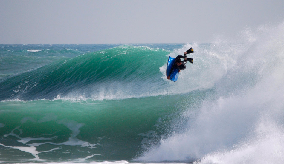 The south of Spain is not the best place to bodyboard but here we see an unusual bowling  machine air reverse. Photo: <a href=\"https://www.jorgeibáñez.com\"> Jorge Ibáñez</a>