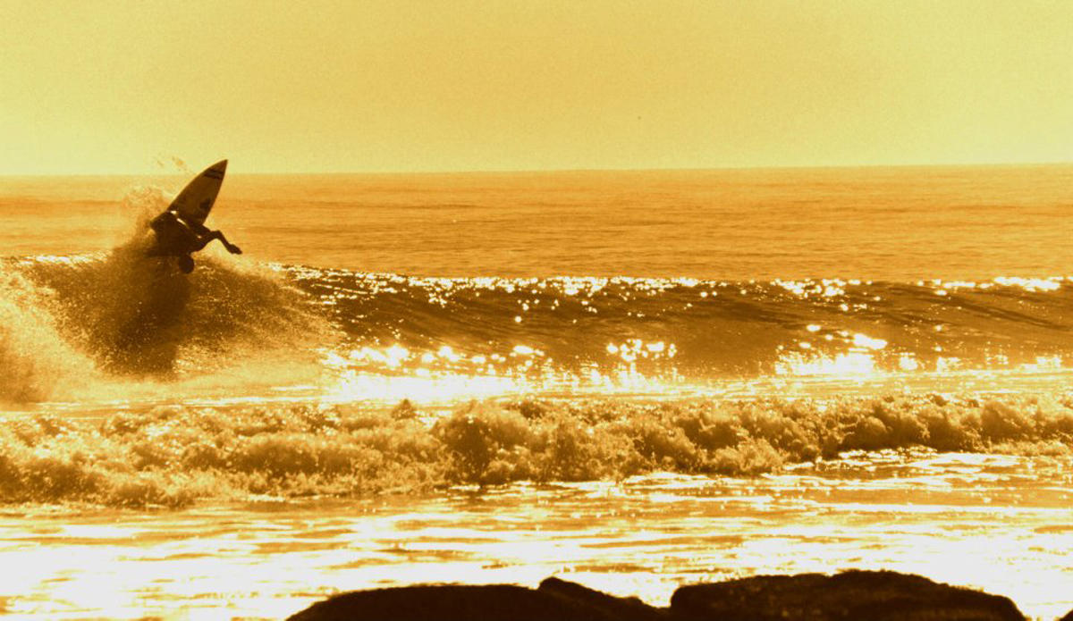 One of my personal favorites. Shot on a 35mm. Anthony Osment in The Golden Hour off the coast of the Carolinas. Photo: <a href=\"https://www.studiopierce.com/about/\">Josh Pierce</a>