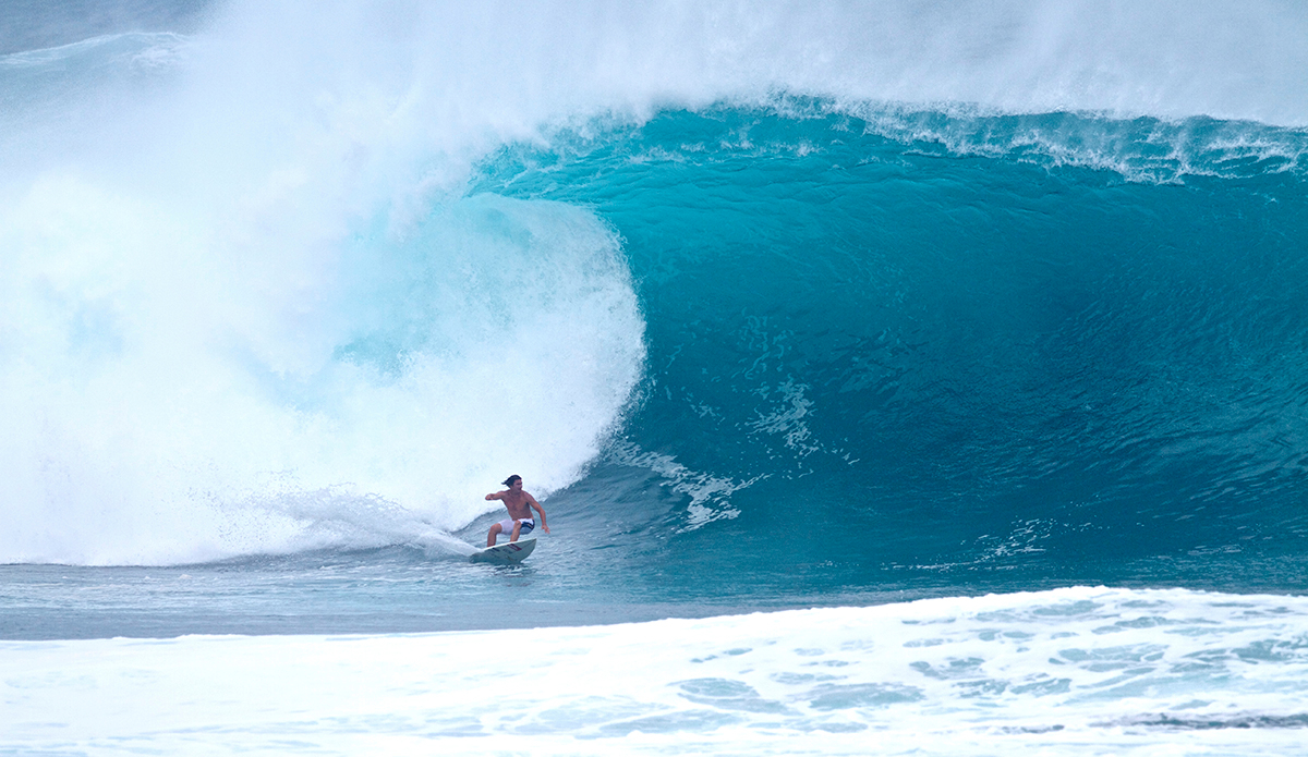 Reef McIntosh at Pipe. Photo: Juan Bacagianis