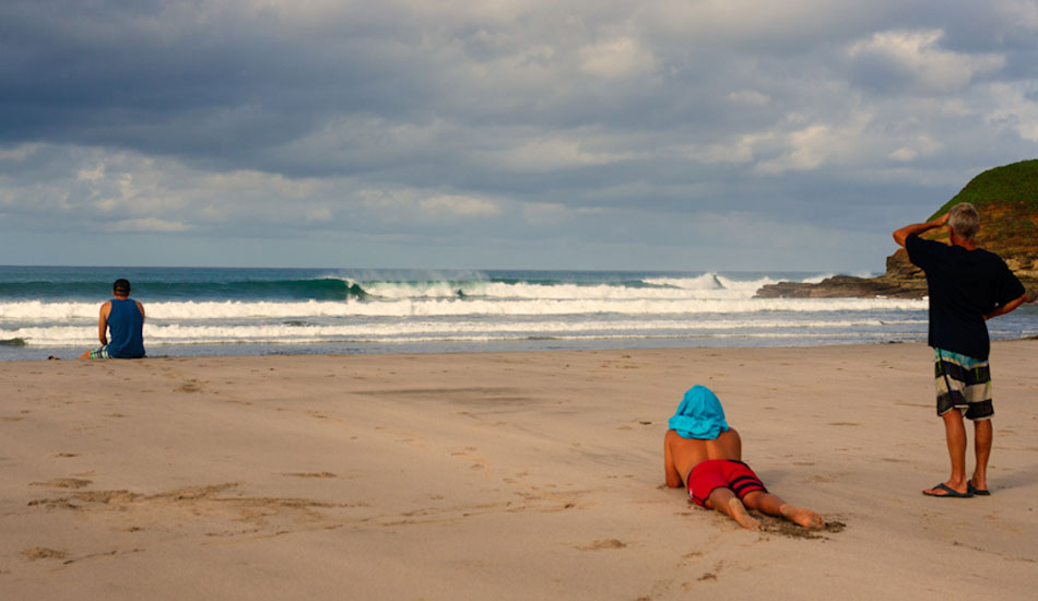 By day 10 there was no rush, even for empty waves like this.