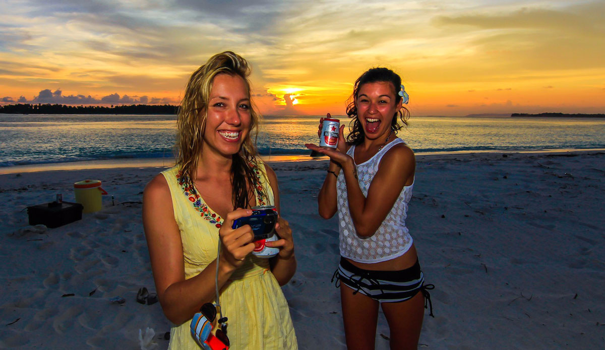 Sunsets here might just be the best in the world... and they go perfectly with Bintangs. 