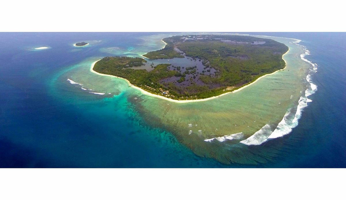 From above, you can really tell just how much paradise there is.