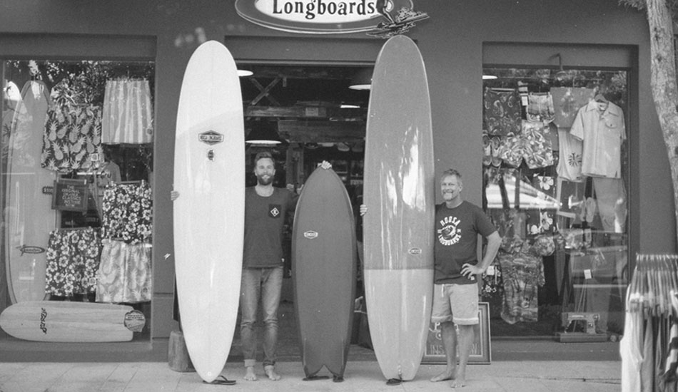 The Noosa Longboards crew. Photo: <a href=\"https://www.mackie-studio.com\">Karl Mackie</a>