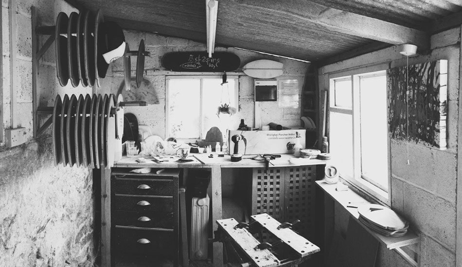 The simple, honest stoke of backyard board making. Photo: <a href=\"https://www.mackie-studio.com\">Karl Mackie</a>