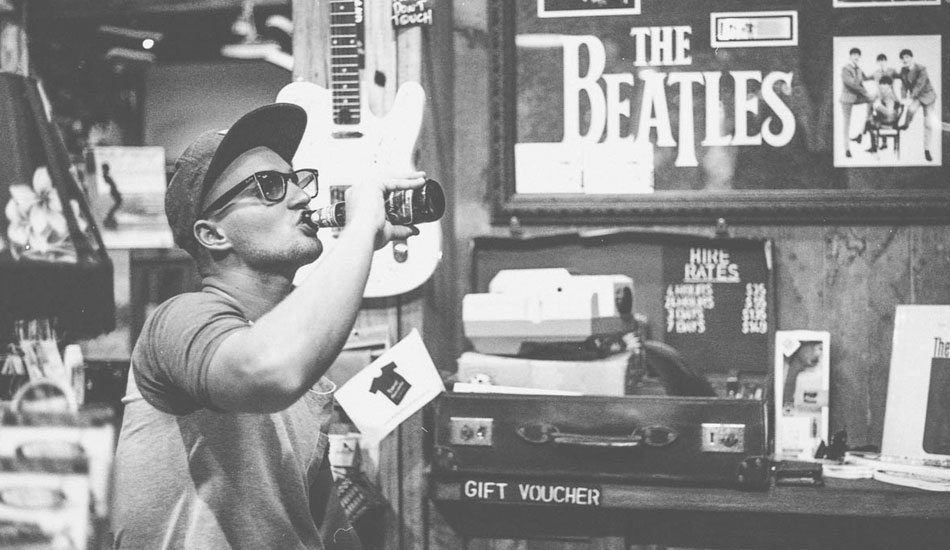 The swigger. Photo: <a href=\"https://www.mackie-studio.com\">Karl Mackie</a>