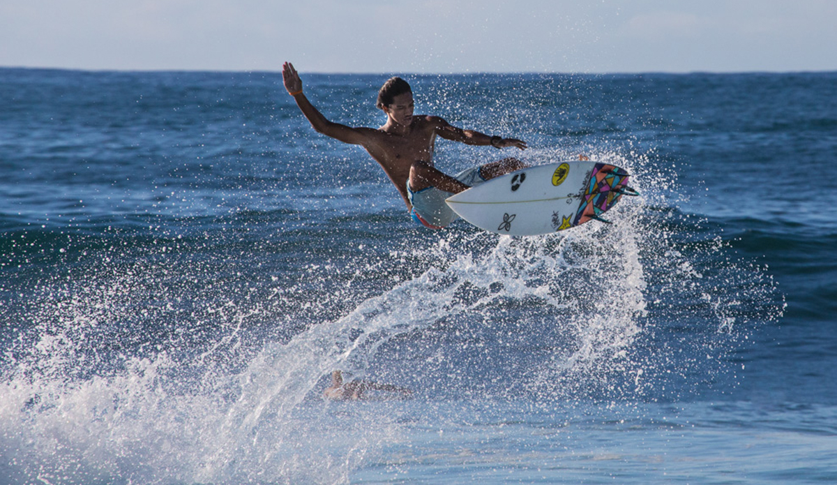Kaoli Kahokuloa getting airtime at Off the Wall.