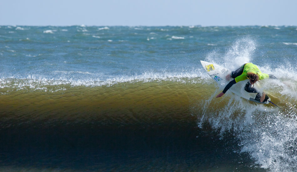 Clay Pollioni goes for broke with a big floater in his Round 2 match up against eventual winner Sam Hammer.