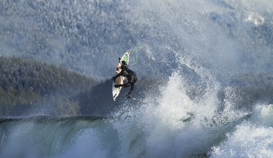 Sepp was on point this winter pulling into some huge barrels and, as you see here, finishing with style. Photo: <a href=\"https://www.kylervos.com/index2.php#!/Home\">Kyler Vos</a>
