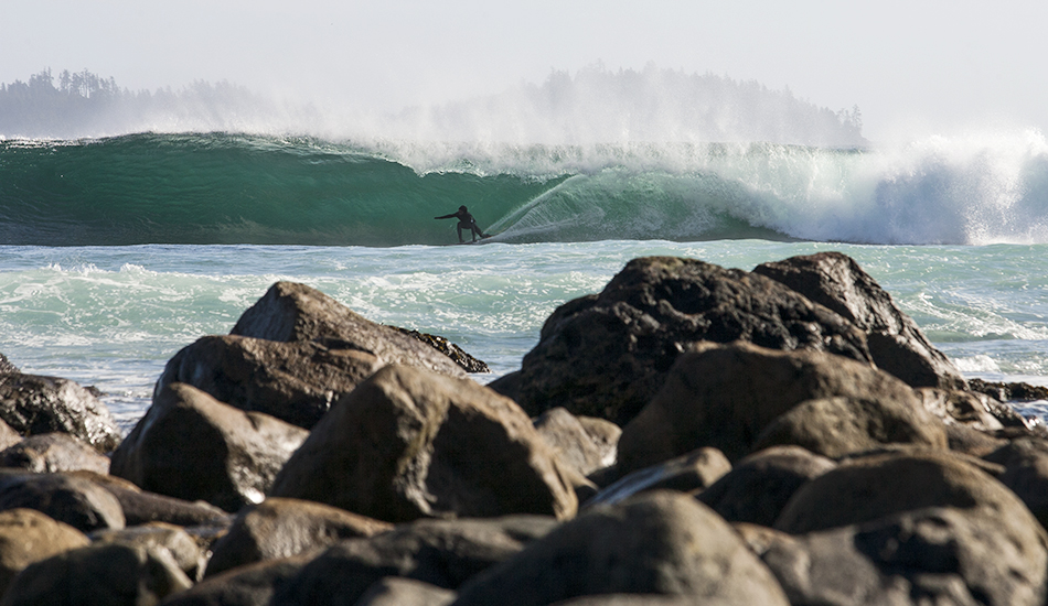 Issac Raddysh is one of Canada\'s next up and coming surfers. Living on the west coast of Vancouver Island in a land of right-handers, goofy footers like himself have to learn tube riding the hard way. Photo: <a href=\"https://www.kylervos.com/index2.php#!/Home\">Kyler Vos</a>