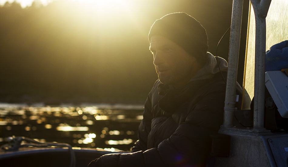 Raph is a legend. Father, hunter, angler, and goes really good with a board under his feet. Portrait was taken at the end of a quick boat trip up the coast. Photo: <a href=\"https://www.kylervos.com/index2.php#!/Home\">Kyler Vos</a>