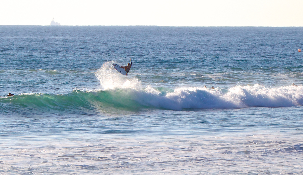 Josh Kerr evening flight in San Diego. Photo: <a href=\"https://instagram.com/mfarkas\">Michael Farkas</a>