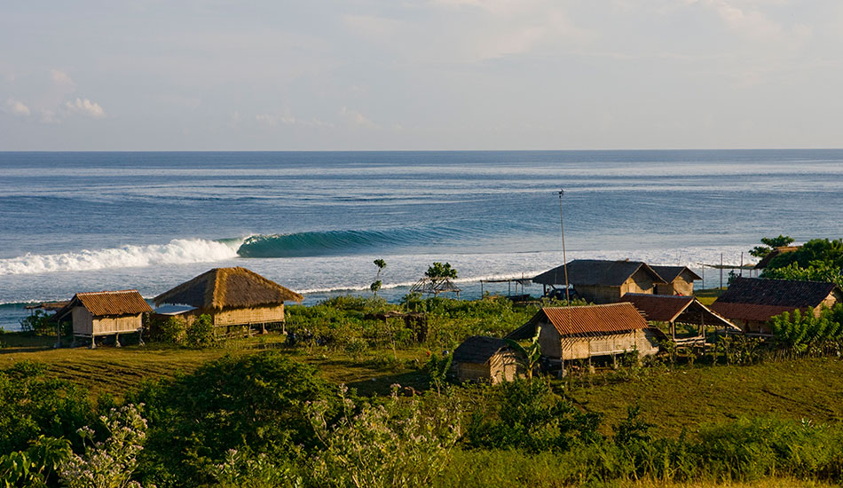 Up on the hill at Desert Point taking an early morning surf check. Wet season means low crowds and in this rare case…. No crowd. Lombok, Indonesia. Photo: <a href=\"https://www.reposarphoto.com\">Jason Reposar</a>