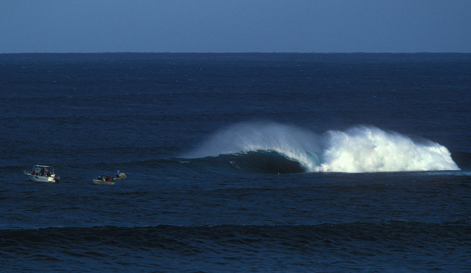 From the parking lot at Margaret River’s main break, looking over at “The Box”. Photo: <a href=\"https://www.reposarphoto.com\">Jason Reposar</a>