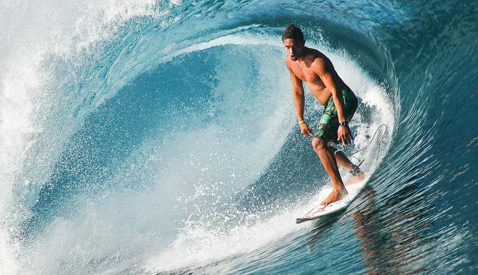 Teahupoo on an O´Neill team trip a few years ago. Photo:  <a href=\"https://www.larsjacobsen.com/\" target=_blank>Lars Jacobsen</a>.