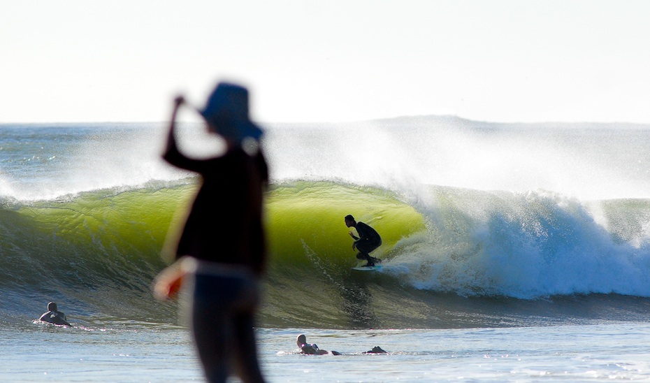 Freesurf session, while the Cold Water Classic was staging the final in Santa Cruz, 2009. Photo:  <a href=\"https://www.larsjacobsen.com/\" target=_blank>Lars Jacobsen</a>.