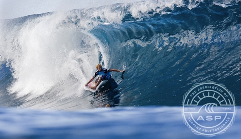 Billabong Pipe Masters, 2008: At only 16, John John was able to beat out ASP-ranked Chris Ward. The final was pretty uneventful, except for one good Backdoor barrel from Kelly Slater which landed him the win, putting an end to his record breaking year on the World Championship Tour. Photo: <a href=\"https://aspworldtour.com/\" target=_blank>ASP</a>.    
