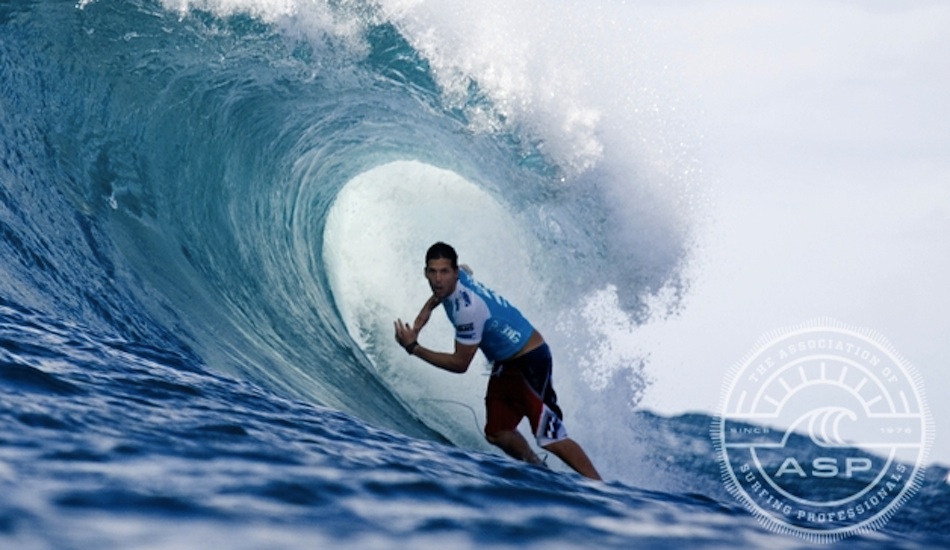 Billabong Pipe Masters, 2008:  Although Andy Irons was unable to pull out a win, he did get some memorable barrels. Kelly Slater\'s win at Pipe marked his sixth consecutive victory in the 11 event 2008 ASP World Tour season. Photo: <a href=\"https://aspworldtour.com/\" target=_blank>ASP</a>.    