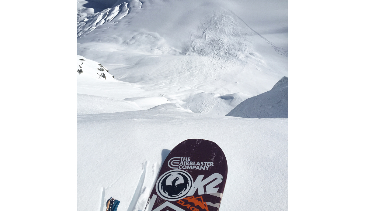 This is the view from on top of that Bella Coola photo I took from the Heli.