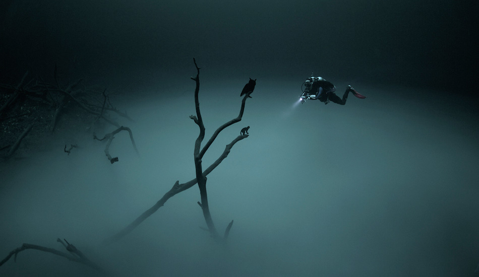 On a scouting mission at Angelita cenote near Tulum. Photo: <a href=\"https://liabarrettphotography.com/\" target=_blank>Lia Barrett</a>