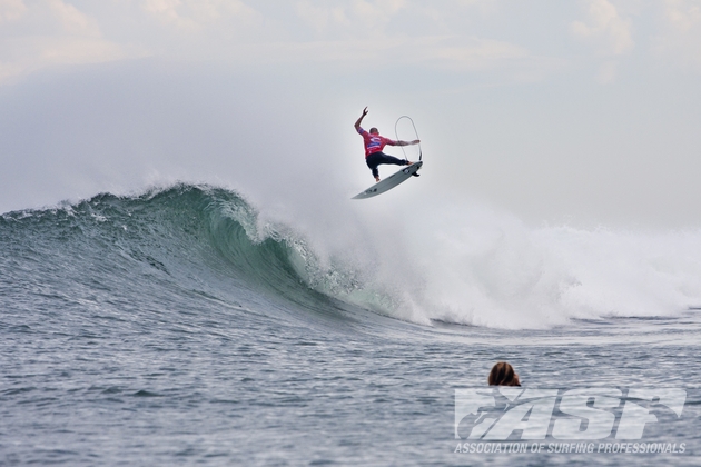 And he threw down some serious airs. Photo: ASP