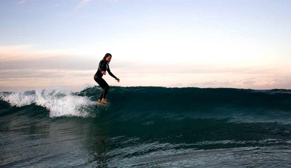 The man of many talents. Ziggy Alberts always seems to have a smile on his face. Photo: Mark De Koning