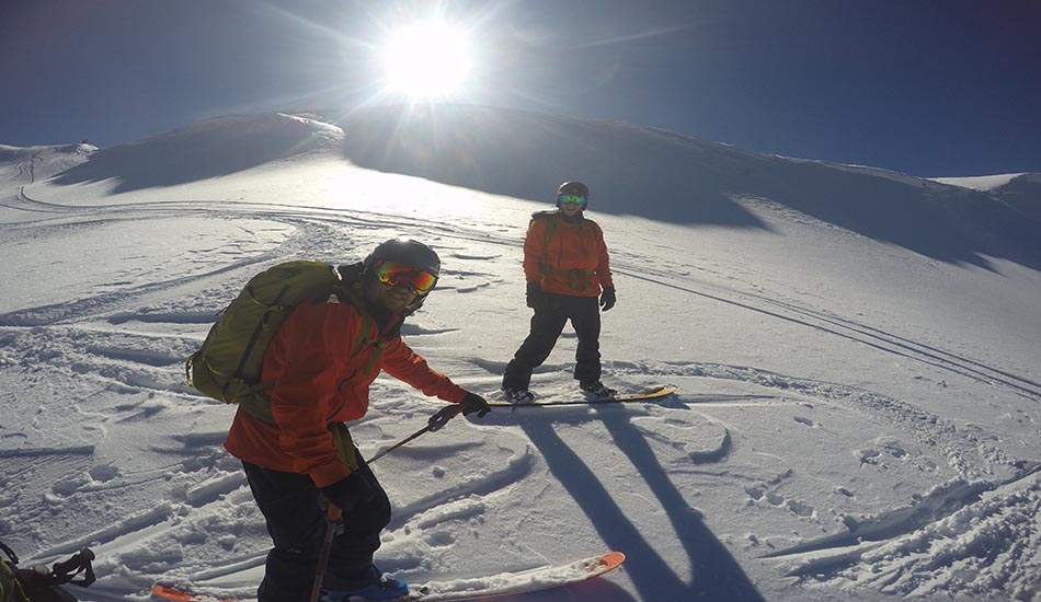 The pow, plenty of that this winter in the Sierra. Simpson and Hopper, slaying.