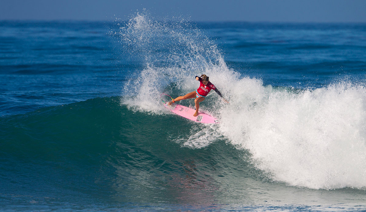 After falling to Steph Gilmore by less than a point, Coco Ho will head to Europe with an equal third at Trestles. Photo: <a href=\"https://www.aspworldtour.com/\">ASP/Kirstin</a>
