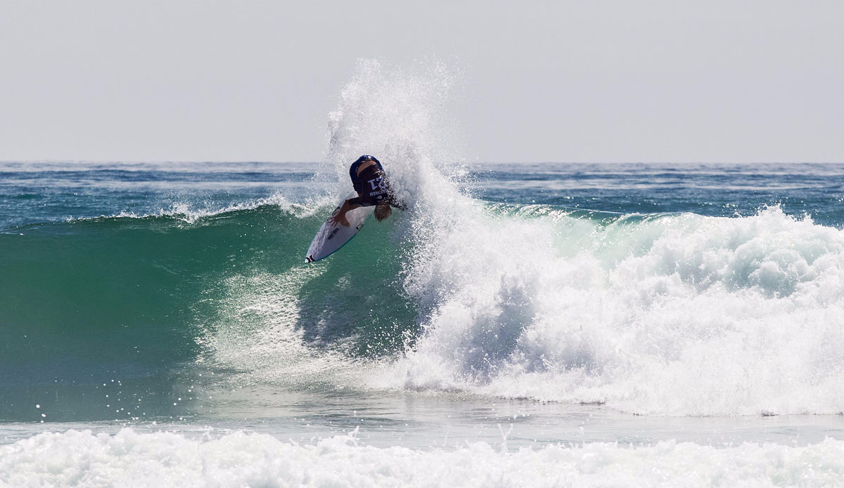 Adrian Buchan of Australia (pictured) winning his Round 3 heat at the Hurley Pro on Thursday September 11, 2015. Adrian posted a score of 8.5 (out of a possible 10) to advance to the next round. Photo: <a href=\"https://www.worldsurfleague.com/\">WSL/<a href=\"https://instagram.com/nomadshotelsc/\"</a>/Rowland</a>
