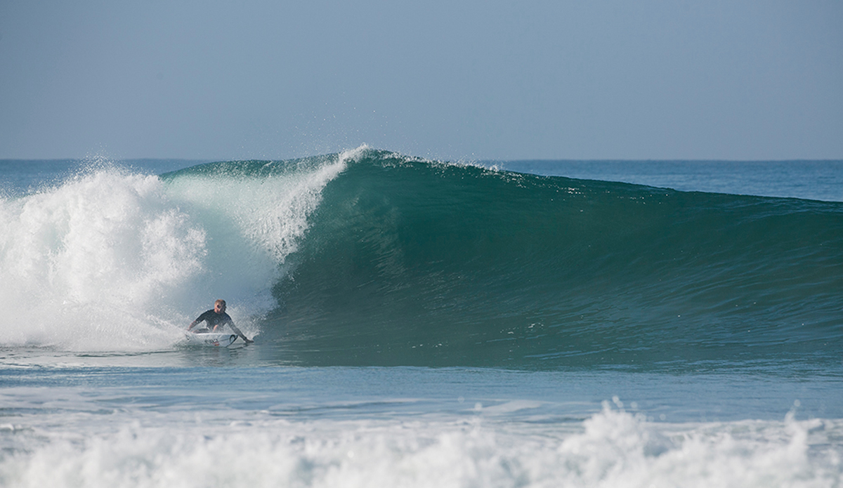 Mick about to blast one on his backhand. Photo: <a href=\"https://www.stevethrailkill.com\">Steve Thrailkill</a>