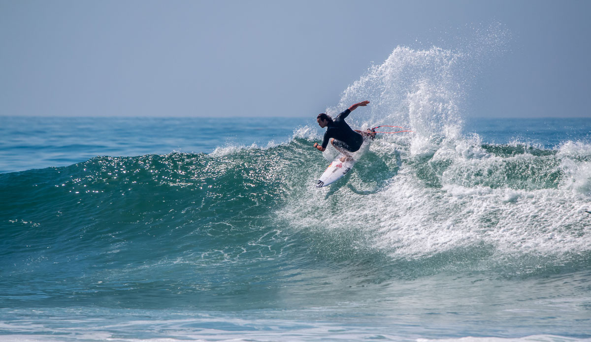Jordy Smith drawing a speedy line.  Photo: <a href=\"https://instagram.com/jeff_davis\">Instagram @jeff_davis</a>