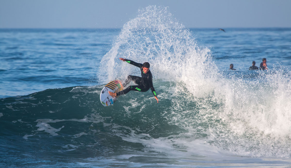 DeSouza having a ball at Trestles.  Photo: <a href=\"https://instagram.com/jeff_davis\">Instagram @jeff_davis</a>